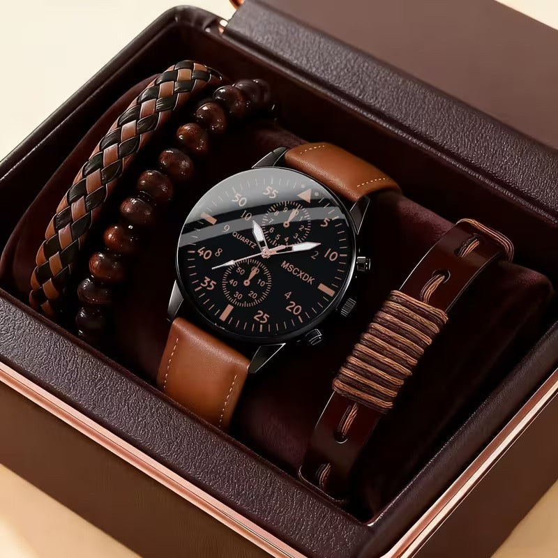 Men’s quartz watch set