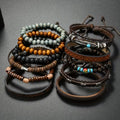 11-piece bohemian stackable bracelet set
