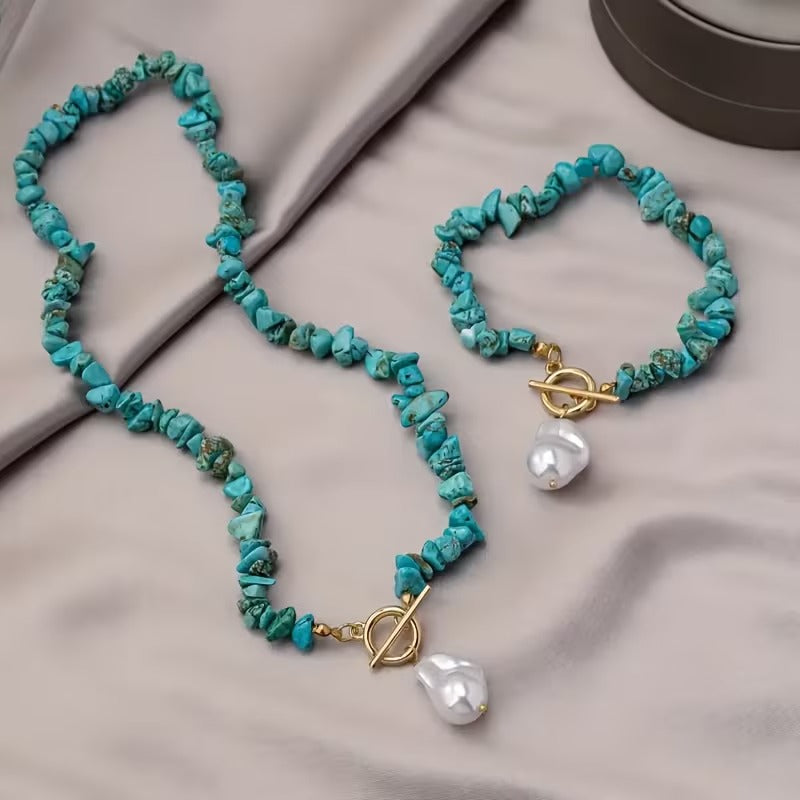 Modern Turquoise Jewelry Set